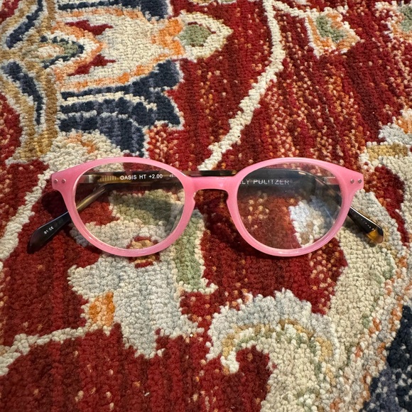 Lily Pulitzer Eyeglasses Prescription Pink & Brown Tortoise Frames - Picture 1 of 5